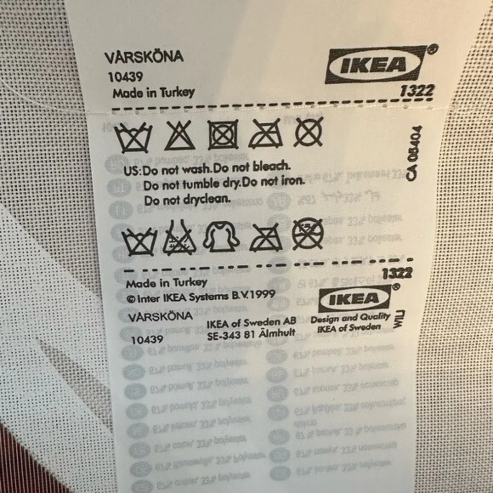 IKEA VÅRSKÖNA Panel Curtain White 24